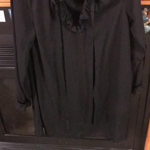 Black silky feeling dress for any occasion.